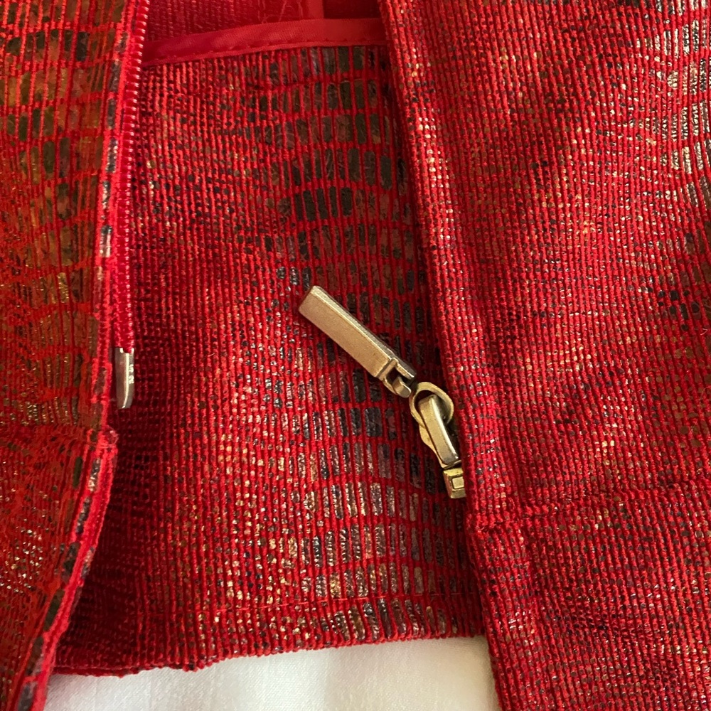 Erin London Lg metallic faux snakeskin jacket - Picture 14 of 16